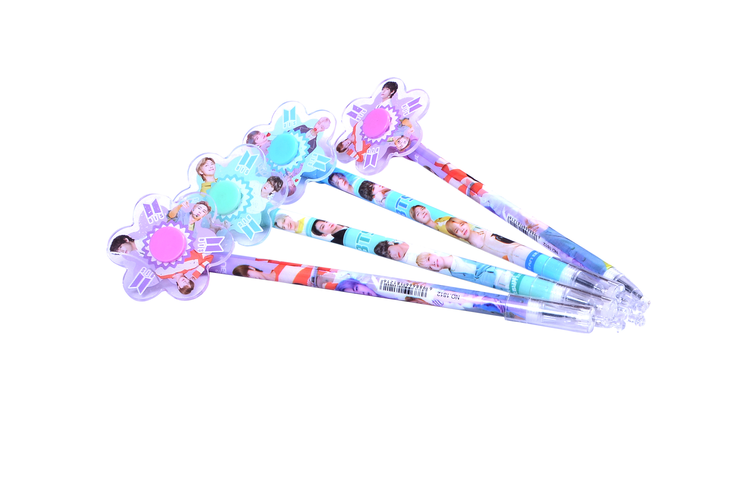 BTS GLASS SPINNING PEN (Single, Pack of 4)