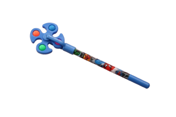SPIDERMAN POP SPINNING PEN (Blue)